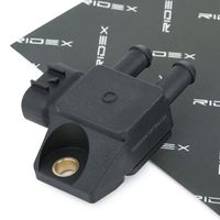 RIDEX 4272S0035 - Norma de emisiones: Euro 5<br>Tipo de sensor: Sensor de presión diferencial<br>Tensión de salida hasta [V]: 5<br>gama de medición hasta [kPa]: 100<br>Número de enchufes de contacto: 3<br>Cantidad de agujeros de fijación: 1<br>Artículo complementario/Información complementaria: sin accesorios<br>