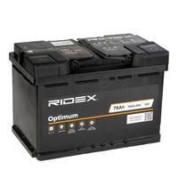 RIDEX 1S0009 - Batería: Se debe comunicar el cambio de batería a unidad de control<br>Tensión [V]: 12<br>Capacidad de la batería [Ah]: 70<br>Corriente de arranque en frío, EN [A]: 640<br>Longitud [mm]: 278<br>Ancho [mm]: 175<br>Altura [mm]: 190<br>Esquema de bornes: 0<br>Talón de sujeción: B13<br>Batería: sin indicación de nivel<br>Batería: con asas<br>Peso [kg]: 16,5<br>