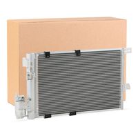 RIDEX 448C0240 - Artículo complementario / información complementaria 2: con secador<br>Malla radiador: 593 x 357 x 16 mm<br>Material aletas refrigeradoras: Aluminio<br>Ø salida [mm]: 11,5<br>Ø entrada [mm]: 11,5<br>