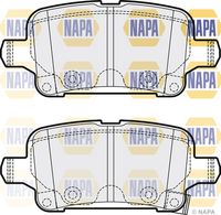 NAPA NBP1294 - Lado de montaje: Eje delantero<br>para artículo nr.: DSK3190<br>Nº art. de accesorio recomendado: KIT1438<br>Espesor [mm]: 20<br>Ancho [mm]: 155<br>Número de indicadores de desgaste [por eje]: 2<br>Altura 1 [mm]: 59<br>Contacto avisador de desgaste: con avisador acústico de desgaste<br>Artículo complementario/Información complementaria: con clip de sujeción<br>Sistema de frenos: ATE<br>