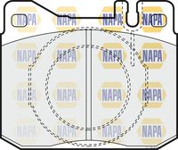 NAPA NBP1485 - Juego de pastillas de freno