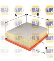 NAPA NFA1277 - Tipo de filtro: Cartucho filtrante<br>Longitud [mm]: 208<br>Ancho [mm]: 188<br>Altura [mm]: 68<br>SVHC: No existen sustancias SVHC<br>