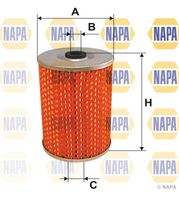 NAPA NFO3246 - Altura [mm]: 122<br>Medida de rosca: 12/23<br>Diámetro exterior [mm]: 82<br>Tipo de filtro: Cartucho filtrante<br>
