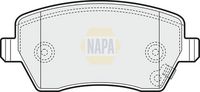 NAPA NBP1398 - Juego de pastillas de freno - NAPA