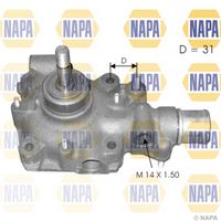 NAPA NWP1085 - Bomba de agua, refrigeración del motor