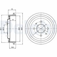 BREMBO 14316710 - Tambor de freno - ESSENTIAL LINE