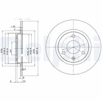 COMLINE ADC1506V - Disco de freno - Comline