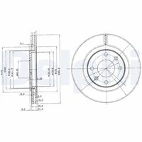 COMLINE ADC1518V - Disco de freno - Comline