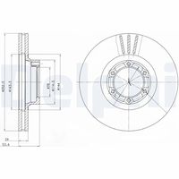 COMLINE ADC1528V - Disco de freno - Comline