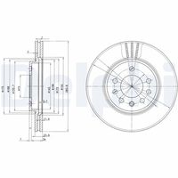 DELPHI TC860 - Barra oscilante, suspensión de ruedas