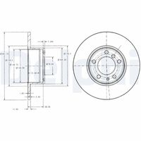 COMLINE ADC1721 - Disco de freno - Comline