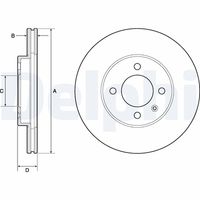 COMLINE ADC1410V - Disco de freno - Comline