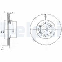 COMLINE ADC0702V - Disco de freno - Comline