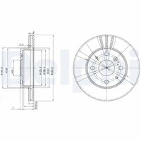 COMLINE ADC0606V - Disco de freno - Comline
