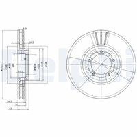 COMLINE ADC1205V - Disco de freno - Comline