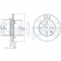 COMLINE ADC1413V - Disco de freno - Comline
