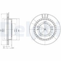 COMLINE ADC0907V - Disco de freno - Comline