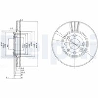 COMLINE ADC1106 - Disco de freno - Comline