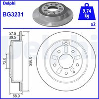 BREMBO 08710710 - Disco de freno - PRIME LINE