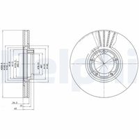 COMLINE ADC1205V - Disco de freno - Comline