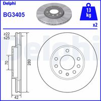 COMLINE ADC1113V - Disco de freno - Comline
