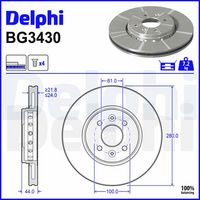 COMLINE ADC1517V - Disco de freno - Comline