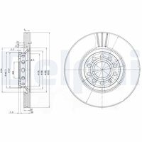 COMLINE ADC1431V - Disco de freno - Comline