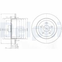 BREMBO 08B02910 - Disco de freno - PRIME LINE