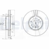 COMLINE ADC1707V - Disco de freno - Comline