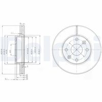 COMLINE ADC1075V - Disco de freno - Comline