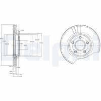 COMLINE ADC1221V - Disco de freno - Comline