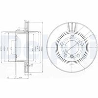 COMLINE ADC2823V - Disco de freno - Comline