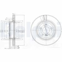 COMLINE ADC1719V - Disco de freno - Comline