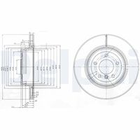 COMLINE ADC1729V - Disco de freno - Comline