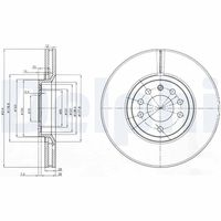 COMLINE ADC1118V - Disco de freno - Comline