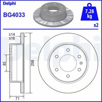 COMLINE ADC1640V - Disco de freno - Comline