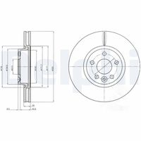 COMLINE ADC1237V - Disco de freno - Comline