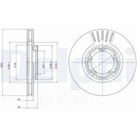 COMLINE ADC1040V - Disco de freno - Comline