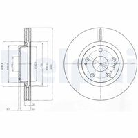 COMLINE ADC01134V - Disco de freno - Comline