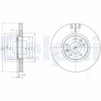 COMLINE ADC1591V - Disco de freno - Comline