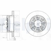 COMLINE ADC9128 - Disco de freno - Comline