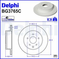 COMLINE ADC0298V - Disco de freno - COATED