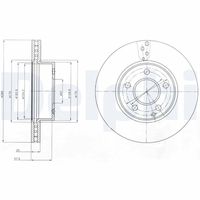 COMLINE ADC1656V - Disco de freno - Comline