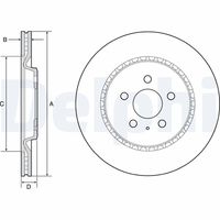 COMLINE ADC2907V - Disco de freno - Comline