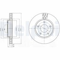 COMLINE ADC0381V - Disco de freno - Comline