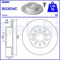 COMLINE ADC1467 - Disco de freno - COATED
