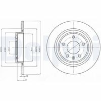 BLUE PRINT ADW194307 - Disco de freno