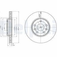 COMLINE ADC1593V - Disco de freno - Comline