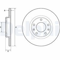 COMLINE ADC2725V - Disco de freno - Comline