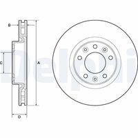 COMLINE ADC2725V - Disco de freno - Comline